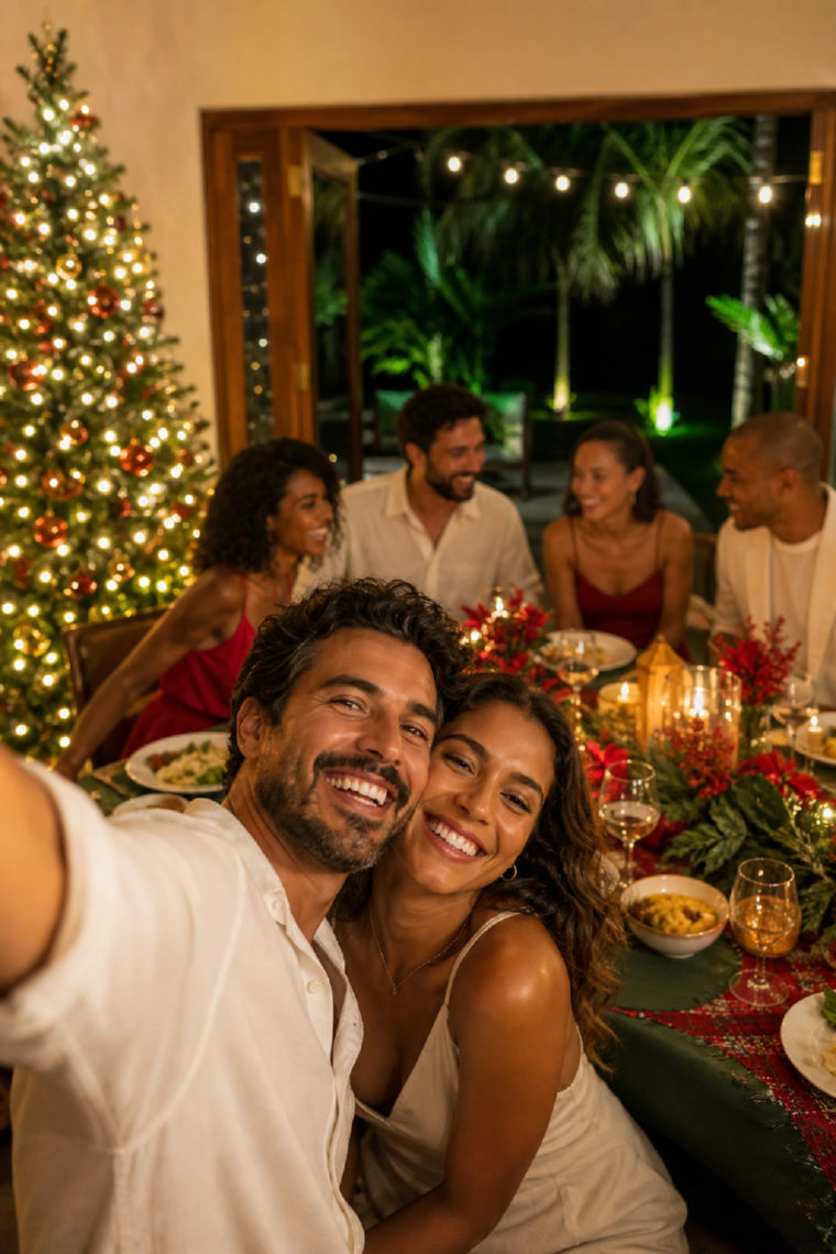 Exemplo de moldura de Natal